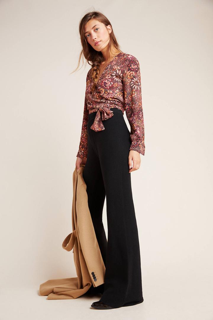 Anthropologie Chiara Knit Bootcut Trousers