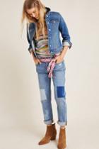 Pilcro And The Letterpress Pilcro Patchwork Slim Boyfriend Jeans