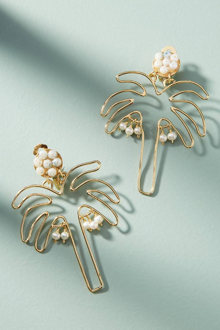 Mercedes Salazar Palm Tree Drop Earrings