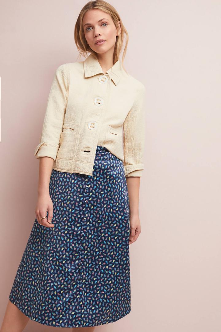 Hutch Pineapple-printed Maxi Skirt