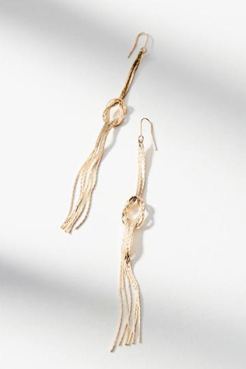 Anthropologie Sailor's Knot Drop Earrings