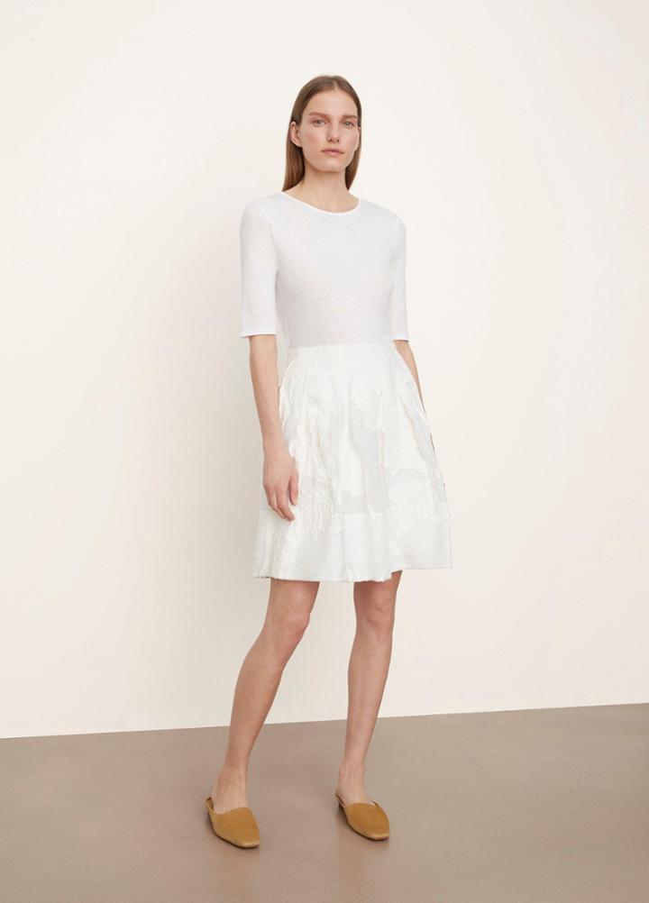 Vince Chrysanthemum Short Tiered Skirt