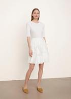 Vince Chrysanthemum Short Tiered Skirt