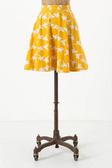 Hummingbird Poplin Skirt