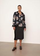 Vince Flutter Sleeve V-neck Popover Shirt