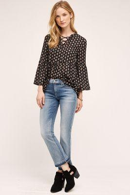 7 For All Mankind Cropped Bootleg Jeans