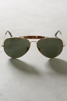 Ray-ban Aviator Outdoorsman Sunglasses Gold