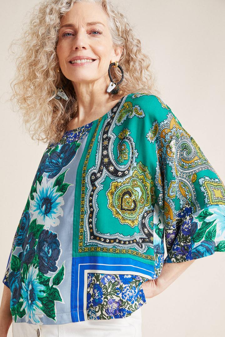 Tiny Ellery Mixed-print Blouse