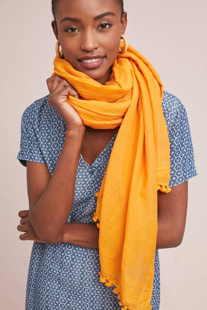 Matta Dupatta Tasseled Scarf