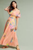 Farm Rio Pom Pom Off-the-shoulder Maxi Dress