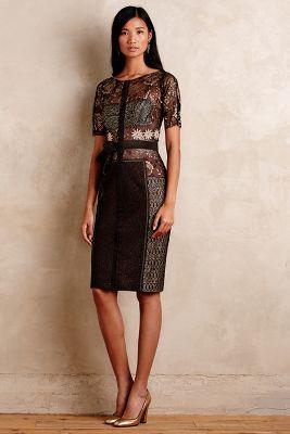 Byron lars garden party embroidered clearance dress