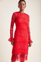 Ml Monique Lhuillier Emilie Lace Mini Dress