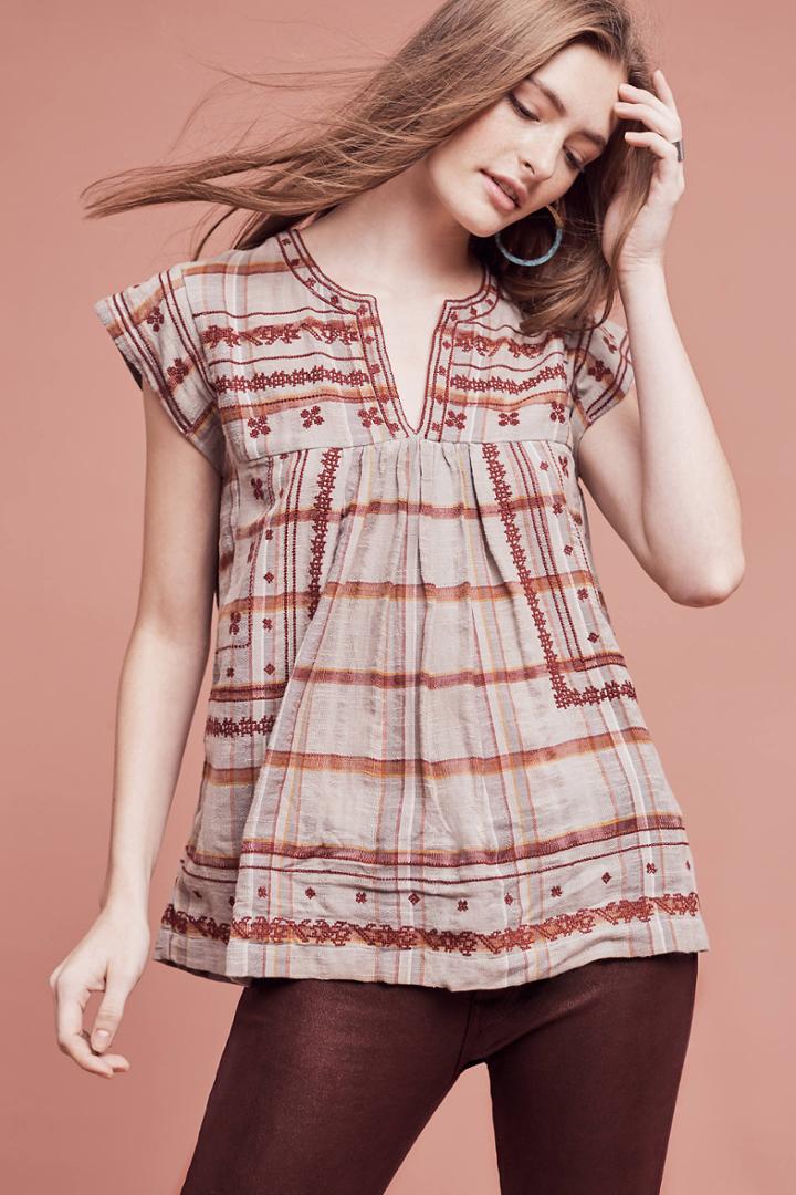 Dra Tatyana Embroidered Top