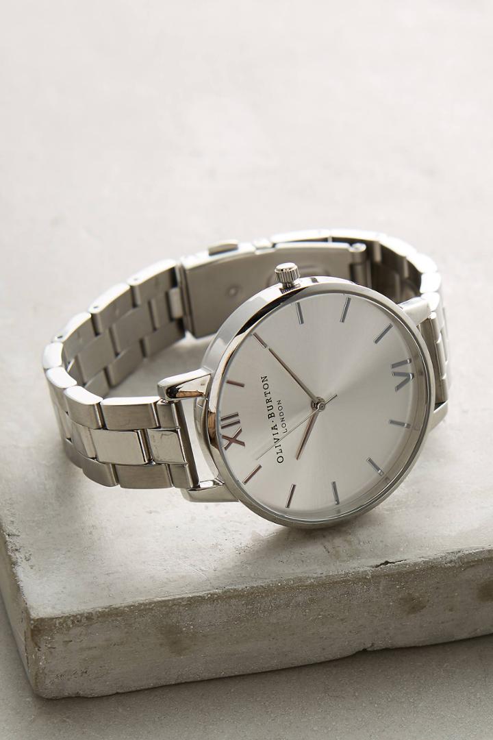 Olivia Burton Linked Silver Watch