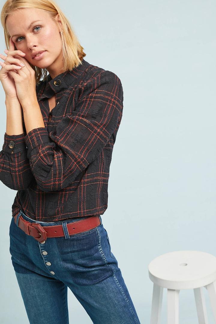 Antik Batik Alto Plaid Blouse