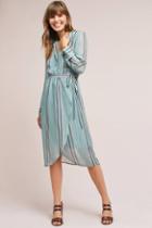 Hemant & Nandita Heather Metallic Wrap Dress