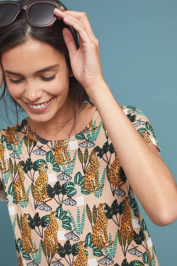 Pepaloves Tiger-printed Sweater Tee