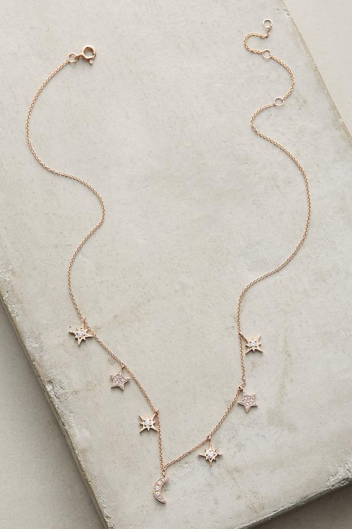 Luna Skye Diamond Charm Necklace