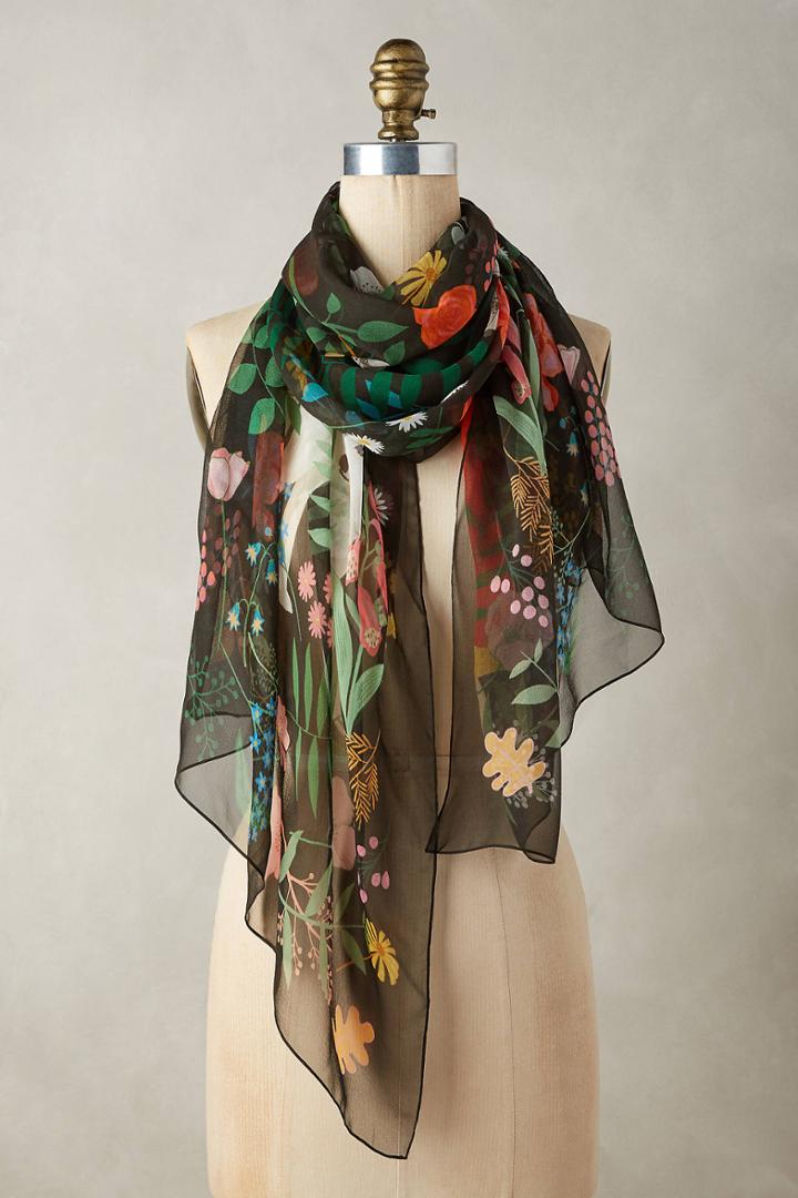 Karen Mabon Little Red Silk Scarf