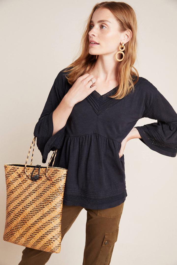 Anthropologie Siobhan Babydoll Top