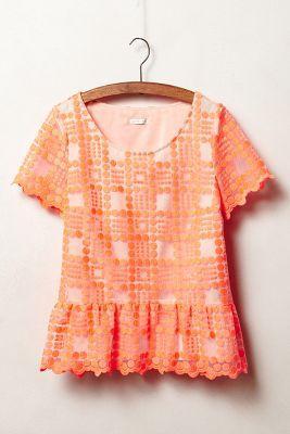 Anthropologie Lacepane Blouse