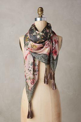 Johnny Was Silk Jardin Scarf