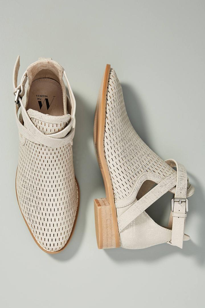 Vanessa Wu Peforated Booties