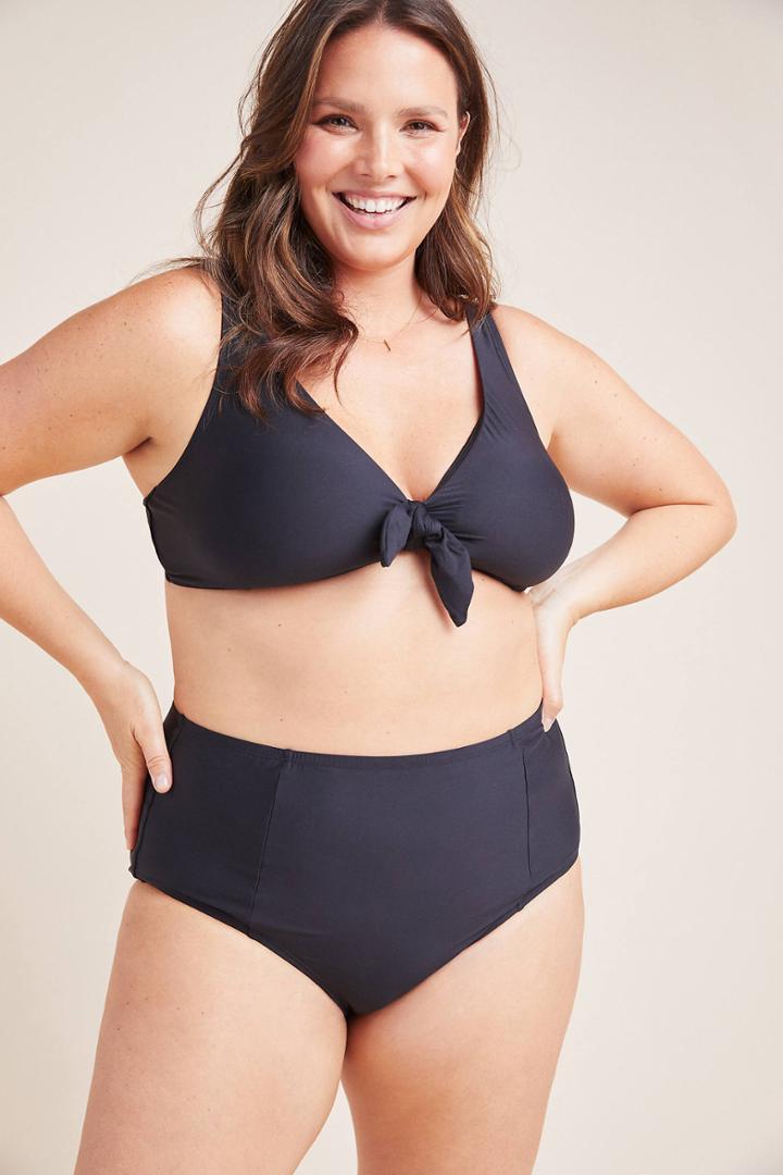 Anthropologie Plus High-waisted Bikini Bottoms