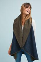 Anthropologie Two-toned Shawl Vest
