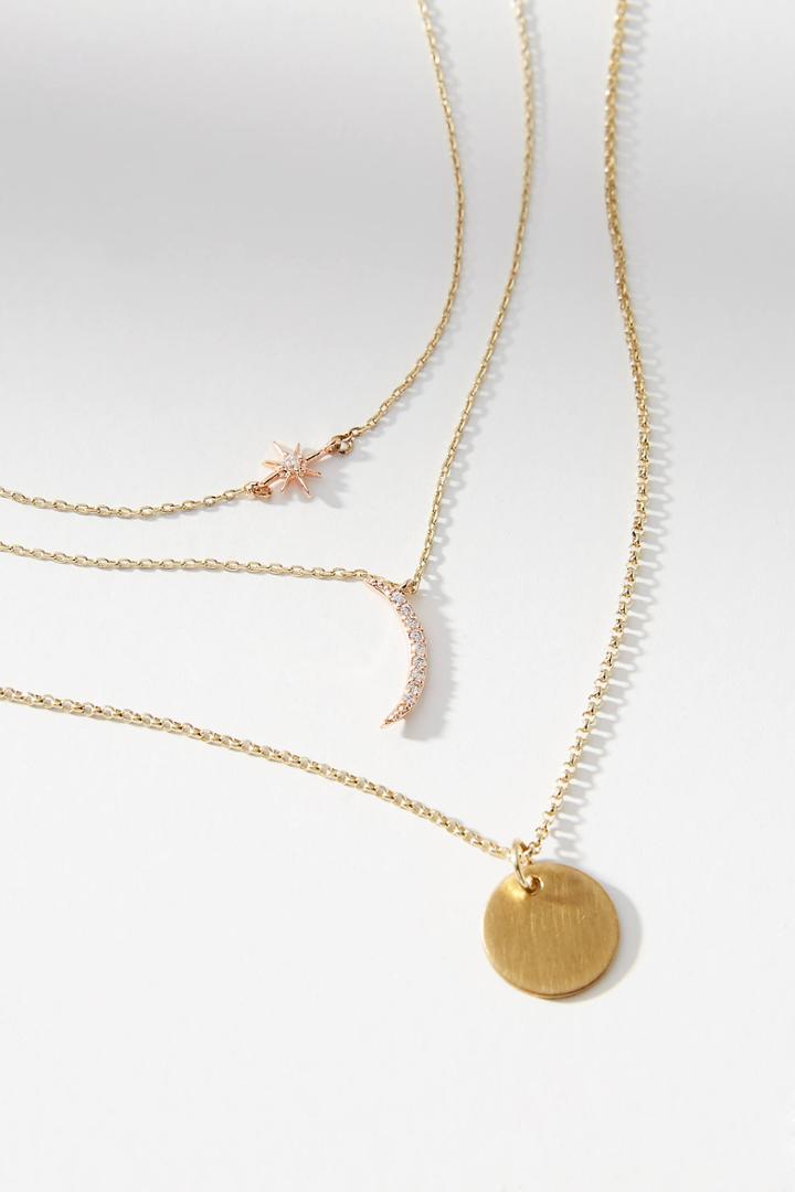 Anthropologie Celestial Necklace Set