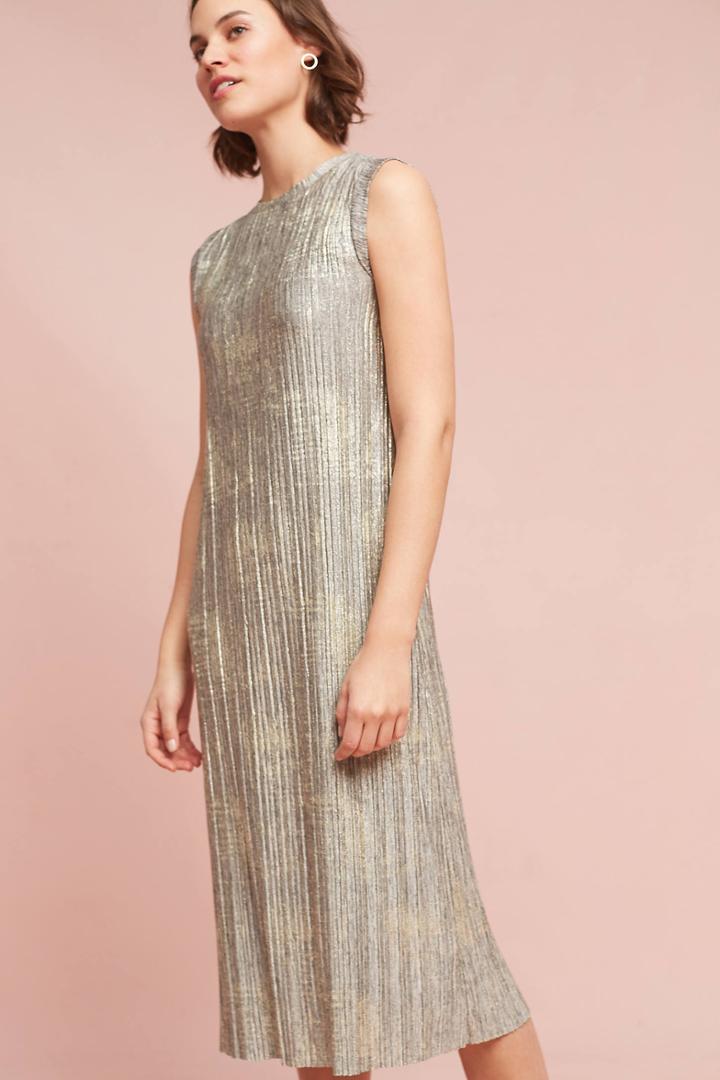 Akemi + Kin Corrina Metallic Dress