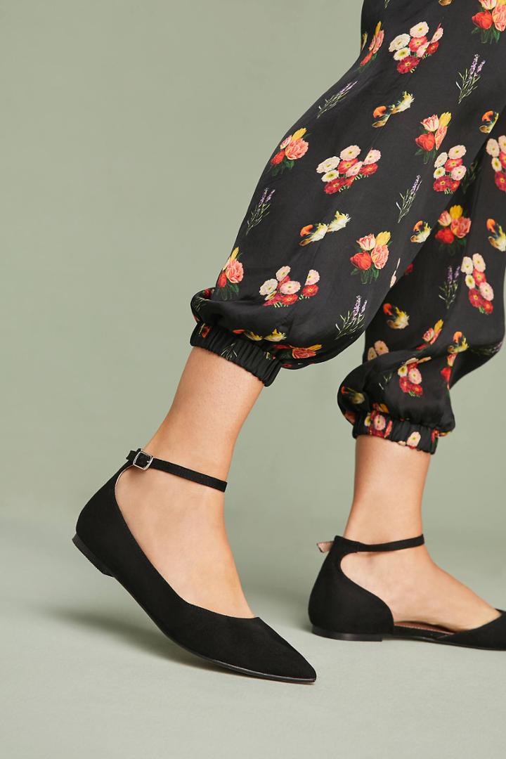 Vanessa Wu Ankle Strap Flats