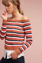 Moth Bonnie Off-the-shoulder Pullover