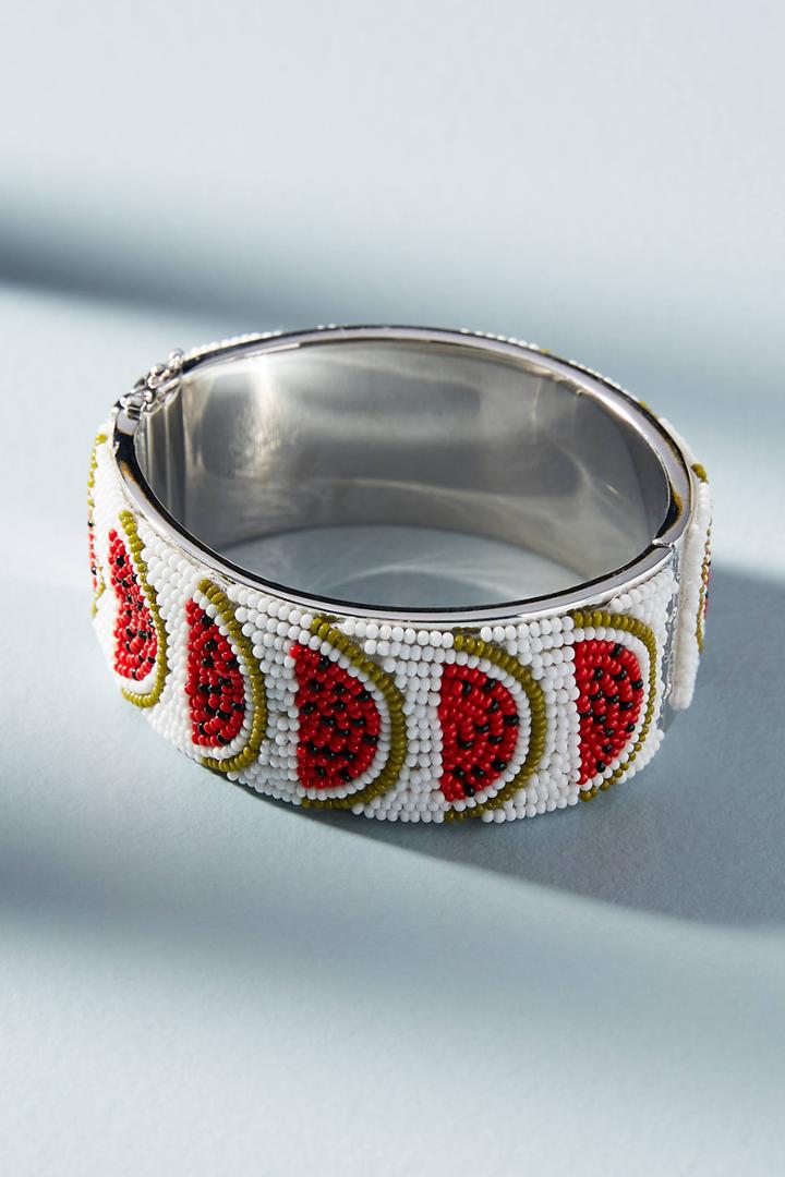 Mignonne Gavigan Wide Beaded Watermelon Cuff