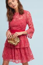 Ml Monique Lhuillier Embellished Rose Dress