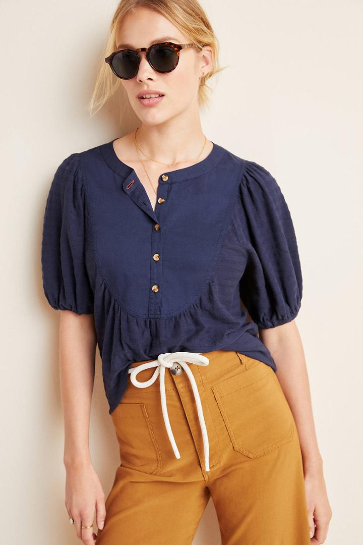 Anthropologie Elinor Textured Top