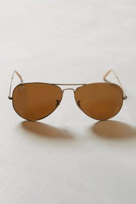 Ray-ban Distressed Aviators Brown