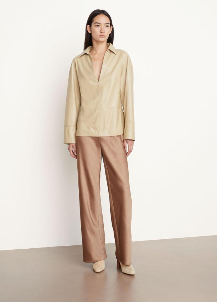 Vince Leather Popover