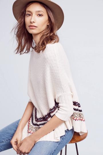 Monogram Woodland Stroll Poncho Pullover