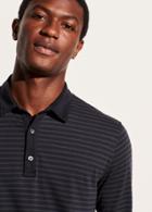 Vince Tonal Stripe Long Sleeve Polo