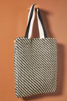 Clare V. Woven Leather Tote Bag