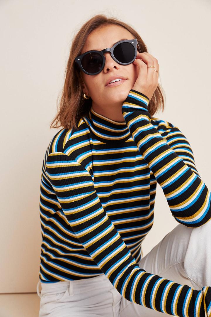 Scotch & Soda Sylvie Striped Turtleneck