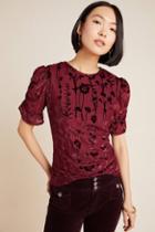 En Elly Doria Burnout Velvet Top