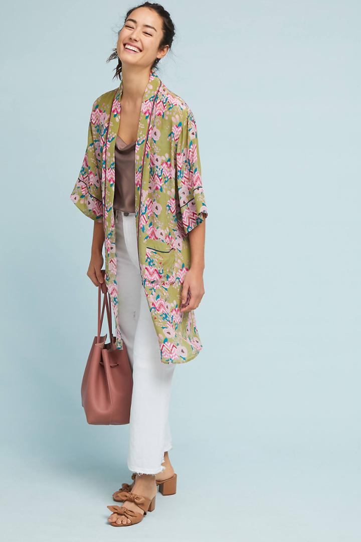 Anthropologie Filippa Silk Kimono