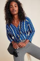 The Odells Alisha Geometric Striped Blouse