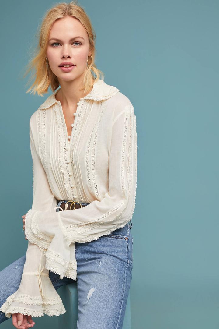 Stella Forest Blare Bell-sleeved Blouse