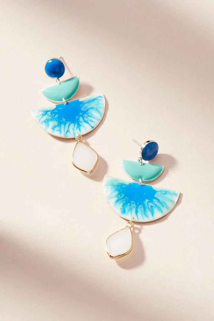 Anthropologie Reflecting Pool Drop Earrings