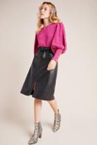 Bailey 44 Marceline Faux Leather A-line Midi Skirt