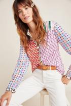 Maeve Bernadette Mixed Print Blouse