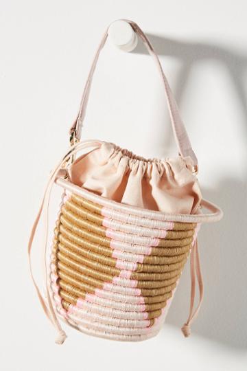 Indego Africa Milo Mini Woven Bucket Bag